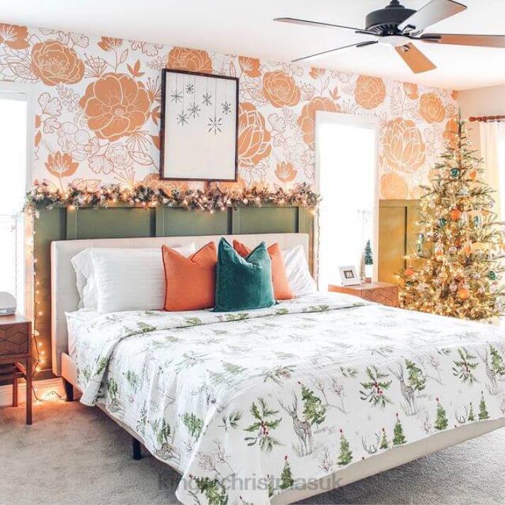 King of Christmas Natural 30-Piece Glass Ornament Set (Burnt-Orange, Green) Limited Edition 82FF131 Accessories