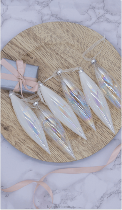 King of Christmas Sphere Glass Ornament Set (6 Pack) 82FF139 Accessories