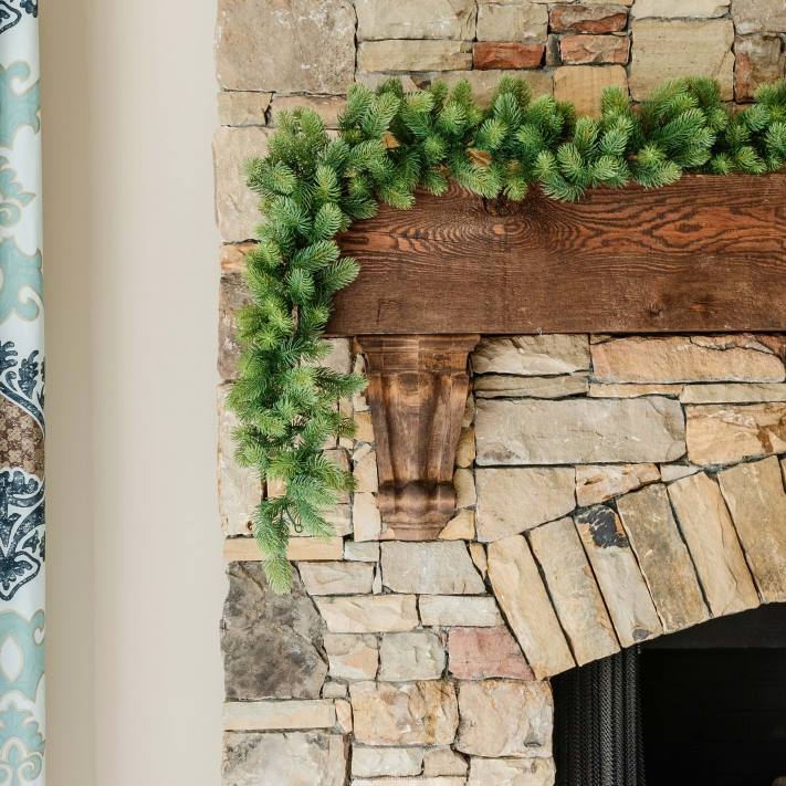 King of Christmas 9' x 10" Royal Fir Garland Unlit 82FF81 Accessories