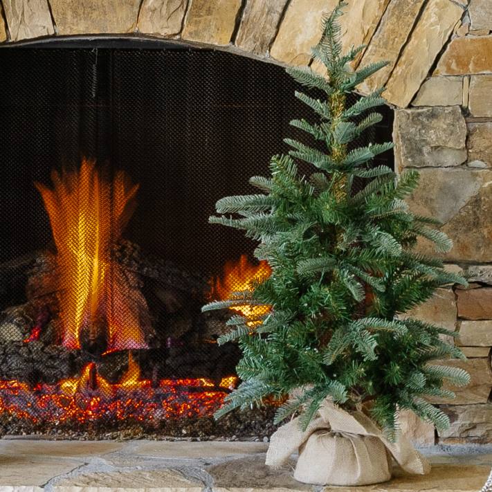 King of Christmas 3' Noble Fir Tabletop Tree with 70 Warm White LED Lights 82FF100 Accessories