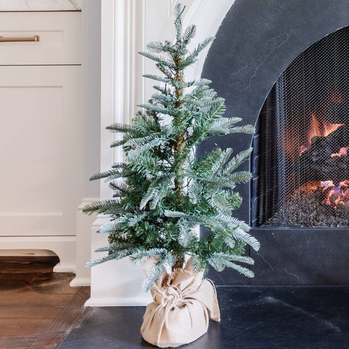 King of Christmas 3' Noble Fir Tabletop Tree with 70 Warm White LED Lights 82FF100 Accessories