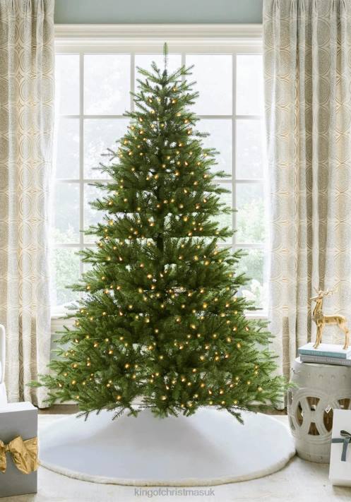 King of Christmas 7.5' Alpine Fir Artificial Christmas Tree 800 Warm White Led Lights 82FF2 Accessories