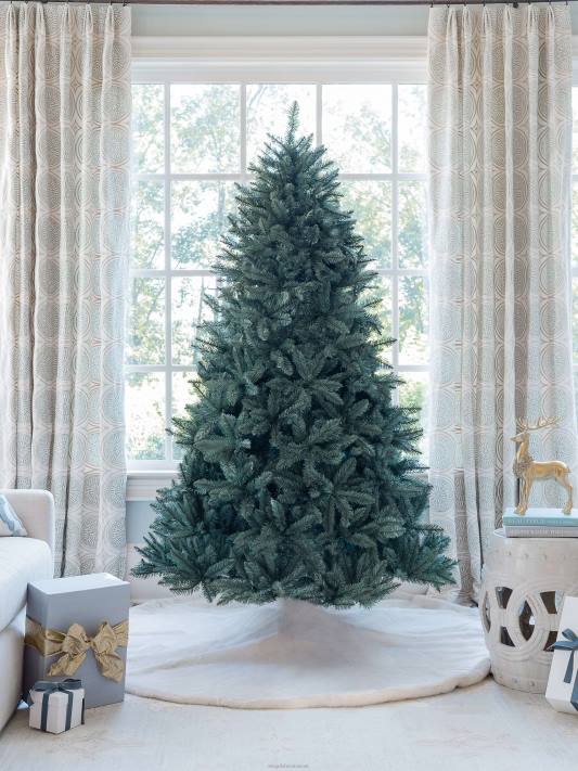 King of Christmas 7' Tribeca Spruce Blue Artificial Christmas Tree with 550 Warm White LED Lights 82FF4 Accessories