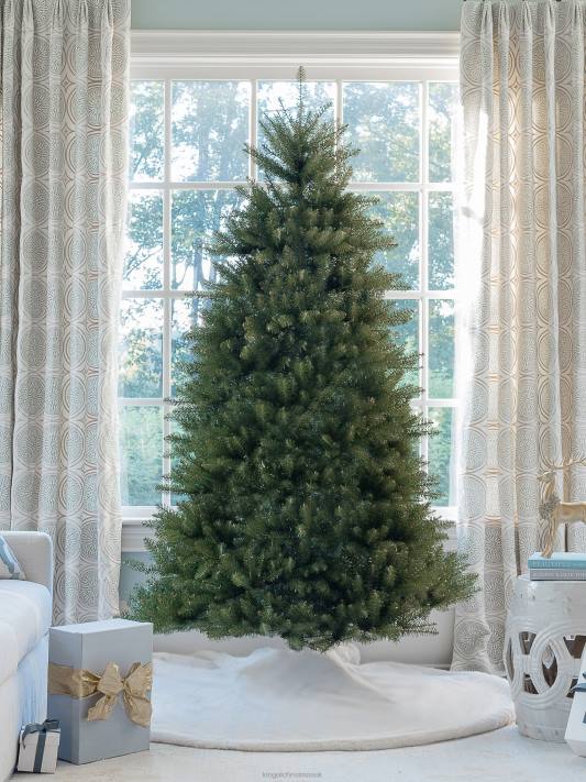 King of Christmas 7.5' Yorkshire Fir Artificial Christmas Tree Unlit 82FF49 Accessories