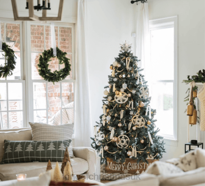 King of Christmas 7' Tribeca Spruce Blue Artificial Christmas Tree Unlit 82FF17 Accessories