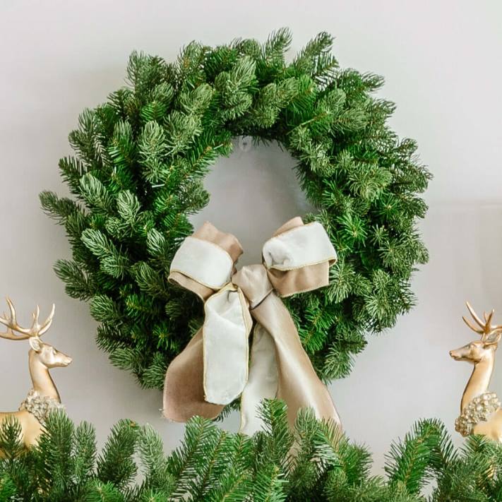 King of Christmas 24" Cypress Spruce Wreath Unlit 82FF70 Accessories